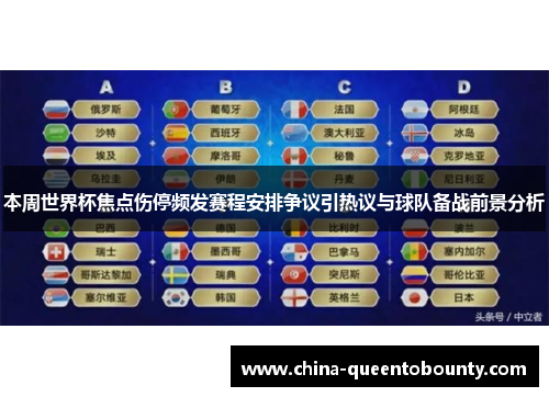 本周世界杯焦点伤停频发赛程安排争议引热议与球队备战前景分析